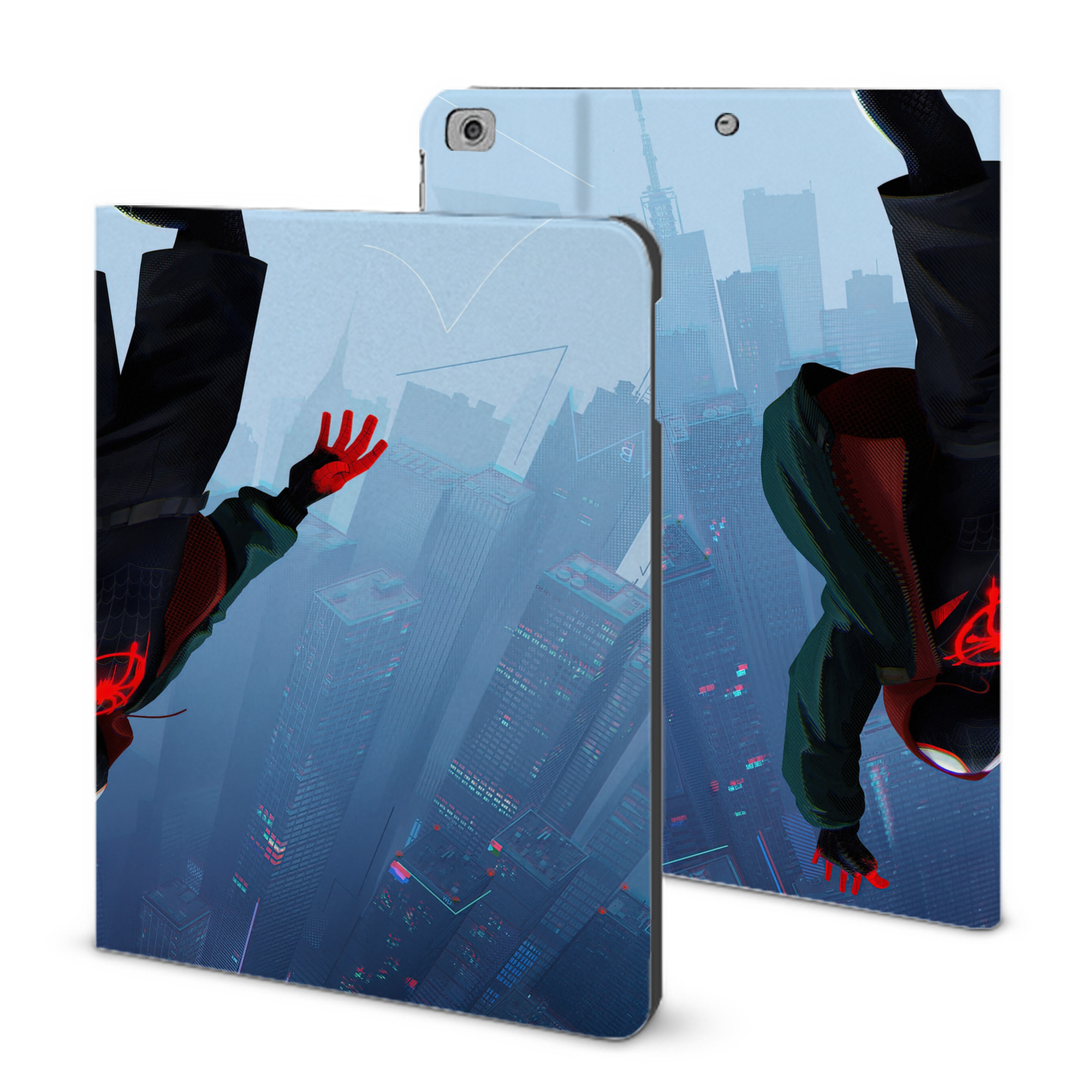 （画像用） Spider Man スパイダーマン IPad ケース ブック型 PUレザー TPU 耐衝撃 軽量 薄型 ペン収納なし 全面保護 IPad 各モデル対応